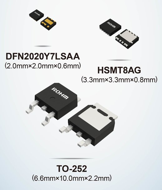 Les nouveaux MOSFET à canal N de ROHM offrent une fiabilité de montage élevée dans les applications automobiles